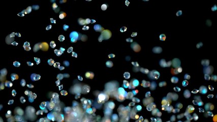 Diamonds explosion in super slow motion shooted with high speed cinema camera. - Powered by Adobe