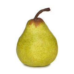 Pear isolated on white background. Close up of fresh pear