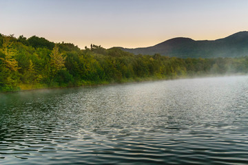 Morning Fog on Lake
