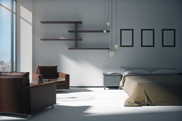 Clean bedroom interior