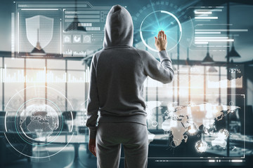 Future and hacking concept