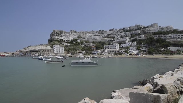 Porto turistico di Peschici, sul Gargano in Puglia