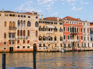 Fototapeta na wymiar Venice, Italy, Venetian Grand Canal in summer
