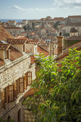 Fototapeta na wymiar Areal view in Dubrovnik, Croatia