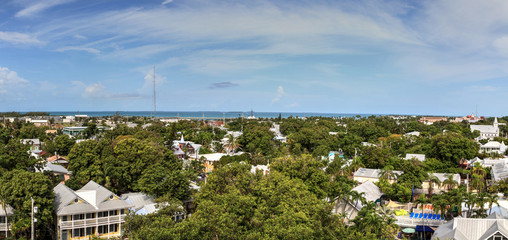 Aerial view of the Old Town part of Key West, Florida