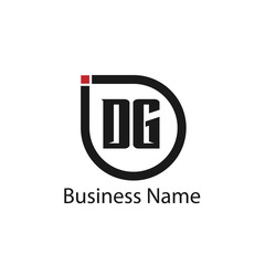 Initial Letter DG Logo Template Design