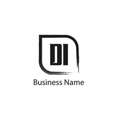 Initial Letter DI Logo Template Design