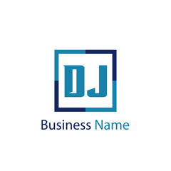 Initial Letter DJ Logo Template Design