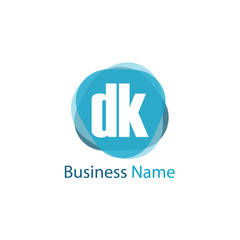 Fototapeta premium Initial Letter DK Logo Template Design