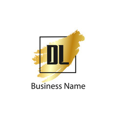 Initial Letter DL Logo Template Design