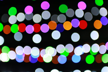bokeh with colorful lights background.