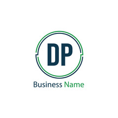 Initial Letter DP Logo Template Design