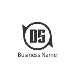 Initial Letter DS Logo Template Design
