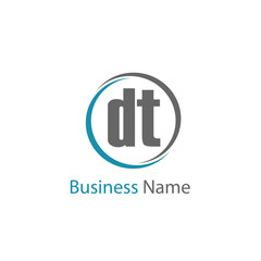 Obraz premium Initial Letter DT Logo Template Design