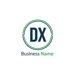Fototapeta premium Initial Letter DX Logo Template Design