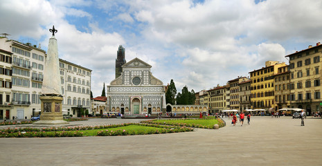 Fototapeta na wymiar Basilica of Santa Maria Novella Florence, Italy