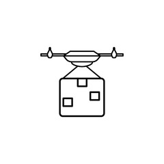 Drone icon. Element of global logistics icon for mobile concept and web apps. Thin line Drone icon can be used for web and mobile