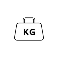 Package kg icon. Element of global logistics icon for mobile concept and web apps. Thin line Package kg icon can be used for web and mobile