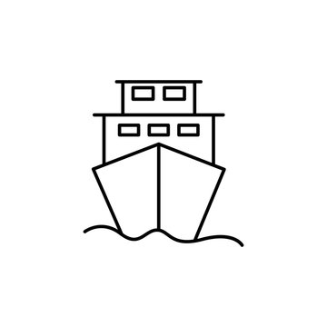 recommend clip art: Ship icon. Element of global logistics icon for mobile concept and web apps. Thin line Ship icon can be used for web and mobile