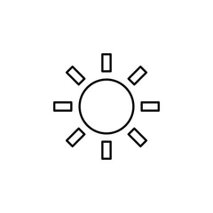 Sunny sign icon. Element of image sign for mobile concept and web apps illustration. Thin line icon for website design and development, app development. Premium icon