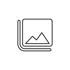 Image sign icon. Element of image sign for mobile concept and web apps illustration. Thin line icon for website design and development, app development. Premium icon