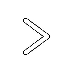 Right sign icon. Element of image sign for mobile concept and web apps illustration. Thin line icon for website design and development, app development. Premium icon