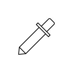 Pipette sign icon. Element of image sign for mobile concept and web apps illustration. Thin line icon for website design and development, app development. Premium icon