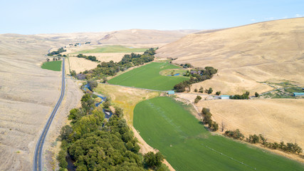 Aerial view of beautiful landscape