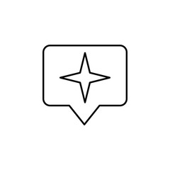 Star sign icon. Element of image sign for mobile concept and web apps illustration. Thin line icon for website design and development, app development. Premium icon