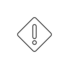 danger sign. Element of construction icon for mobile concept and web apps. Thin line danger sign can be used for web and mobile