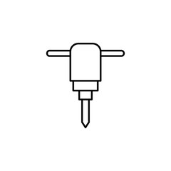 hammer. Element of construction icon for mobile concept and web apps. Thin line hammer can be used for web and mobile