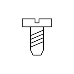 screw. Element of construction icon for mobile concept and web apps. Thin line screw can be used for web and mobile