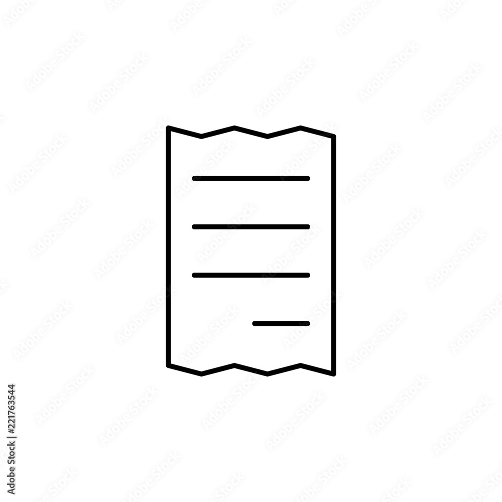 Poster check icon. element of commerce icon for mobile concept and web apps. thin line check icon can be us