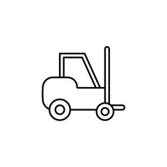 forklift icon. Element of logistics icon for mobile concept and web apps. Thin line forklift icon can be used for web and mobile