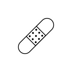 plaster icon. Element of medicine icon for mobile concept and web apps. Thin line plaster icon can be used for web and mobile