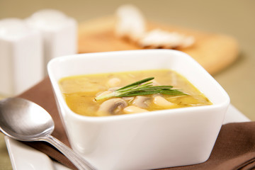 White Bean & Mushroom Soup