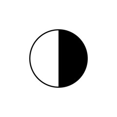 contrast black and white. Element of photography icon for mobile concept and web apps. Thin line contrast black and white can be used for web and mobile