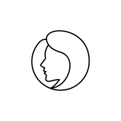 portrait. Element of photography icon for mobile concept and web apps. Thin line portrait can be used for web and mobile