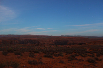 Sternenklarer Morgen in der Wüste Arizonas