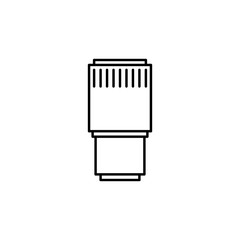 lens. Element of photography icon for mobile concept and web apps. Thin line lens can be used for web and mobile