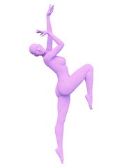 ワイヤーフレーム女性