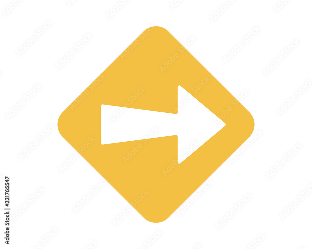 Canvas Prints right arrow direction icon logo image vector symbol