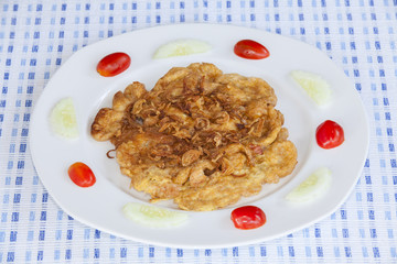 Minced pork omelet