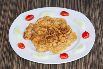 Minced pork omelet