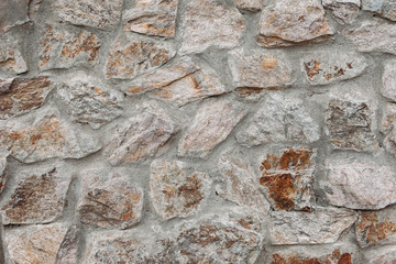 Fragment of a wall from a chipped stone