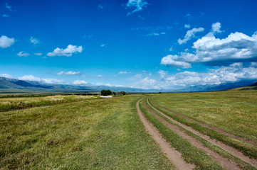 Fototapeta na wymiar Ketmen mountain plateau, Kazakhstan