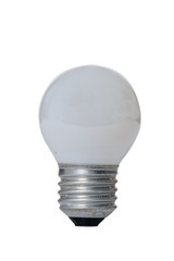 Incandescent lamp with glass bulb.