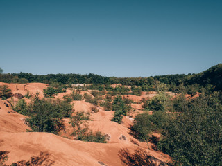 Bauxit mine landscape