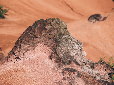 rock in sand