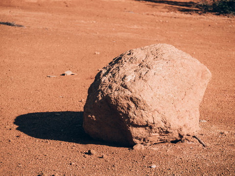 Stone in bauxite mine